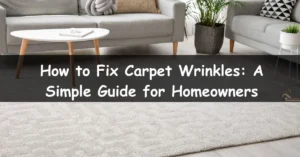 How to Fix Carpet Wrinkles