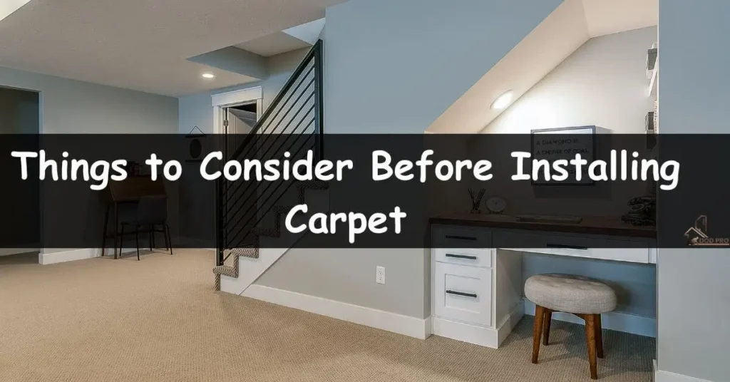 How to Install Carpet in a Basement